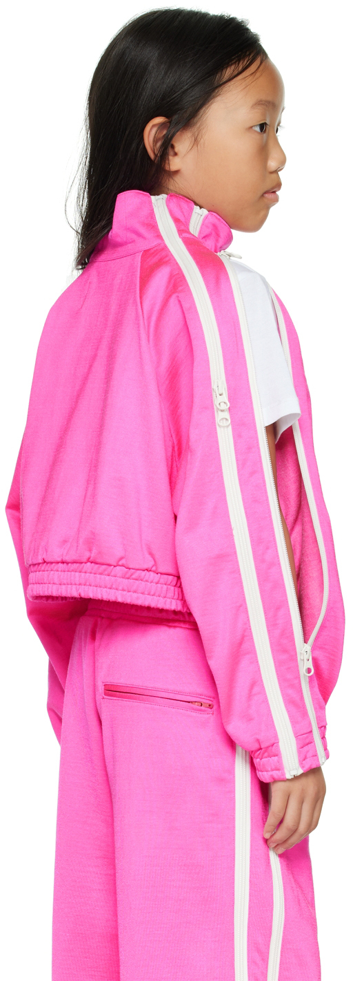 Doublet Kids Pink Zip Track Jacket In Pink