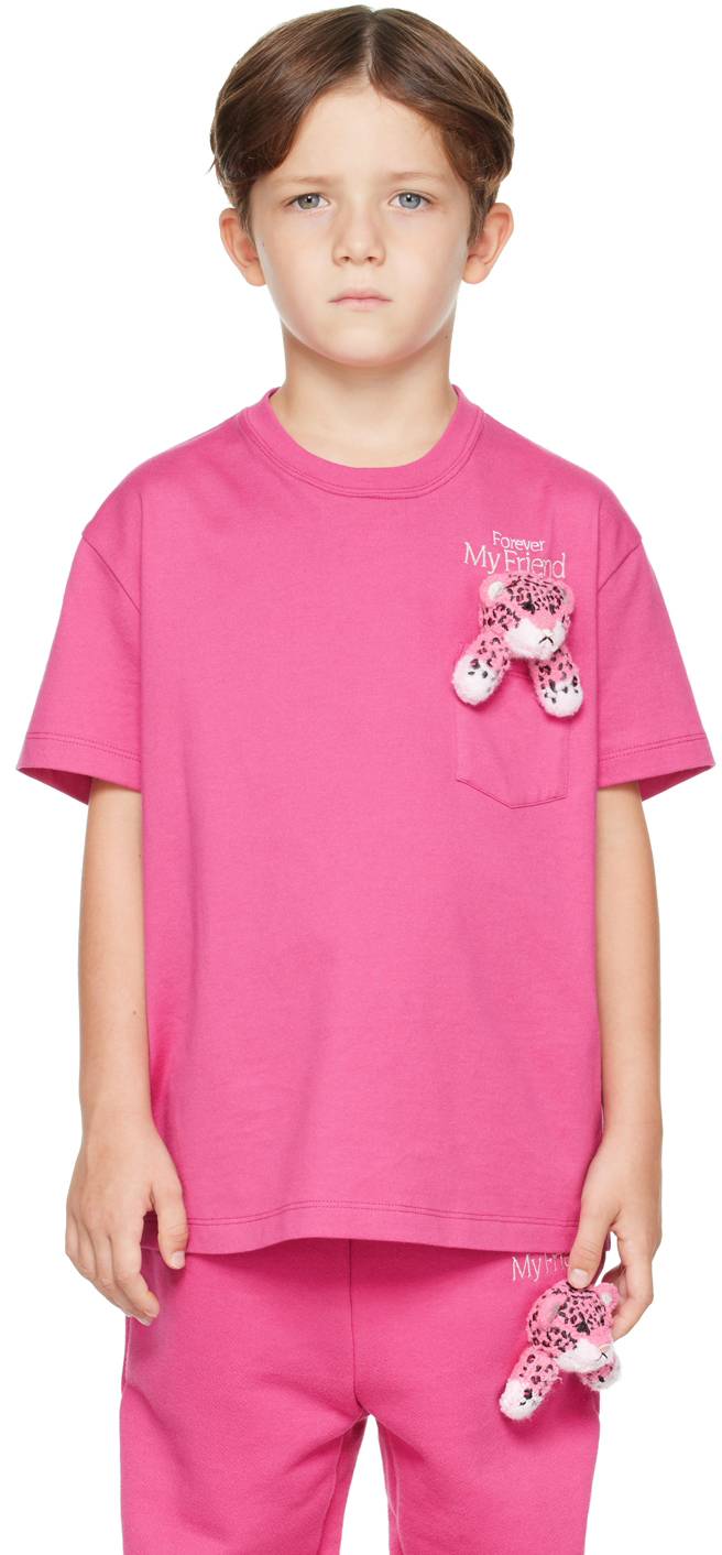 SSENSE Canada Exclusive Kids Pink With My Friend T-Shirt by Doublet on Sale