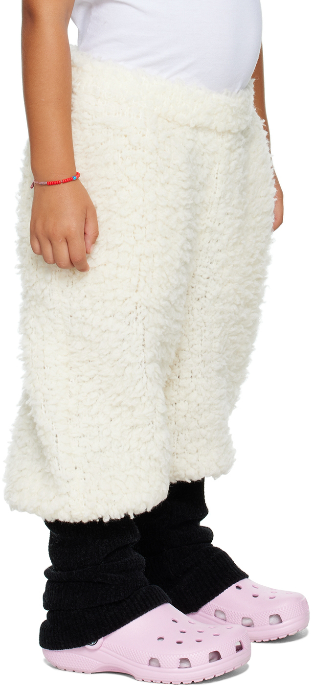 Doublet Kids Off-white Sheep Wannabe Knit Pants In White