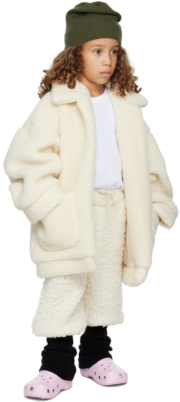 Doublet Kids Off-white Sheep Wannabe Knit Pants In White