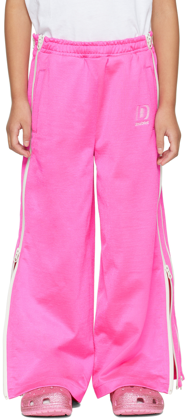 Doublet Kids Pink Zip Track Pants