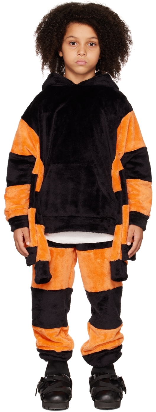 SSENSE Exclusive Kids Black & Orange Itchy Witch Spider Hoodie