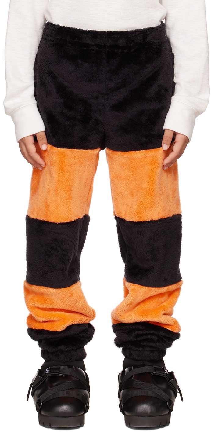 Doublet Ssense Exclusive Kids Black & Orange Itchy Witch Spider Pants In Black Brown
