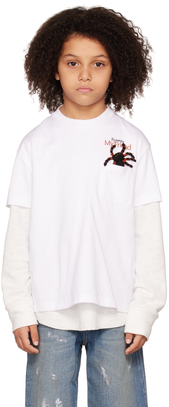 Doublet Ssense Exclusive Kids White 'forever My Scary Friend' T-shirt