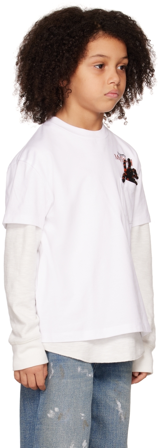 Doublet Ssense Exclusive Kids White 'forever My Scary Friend' T-shirt In White