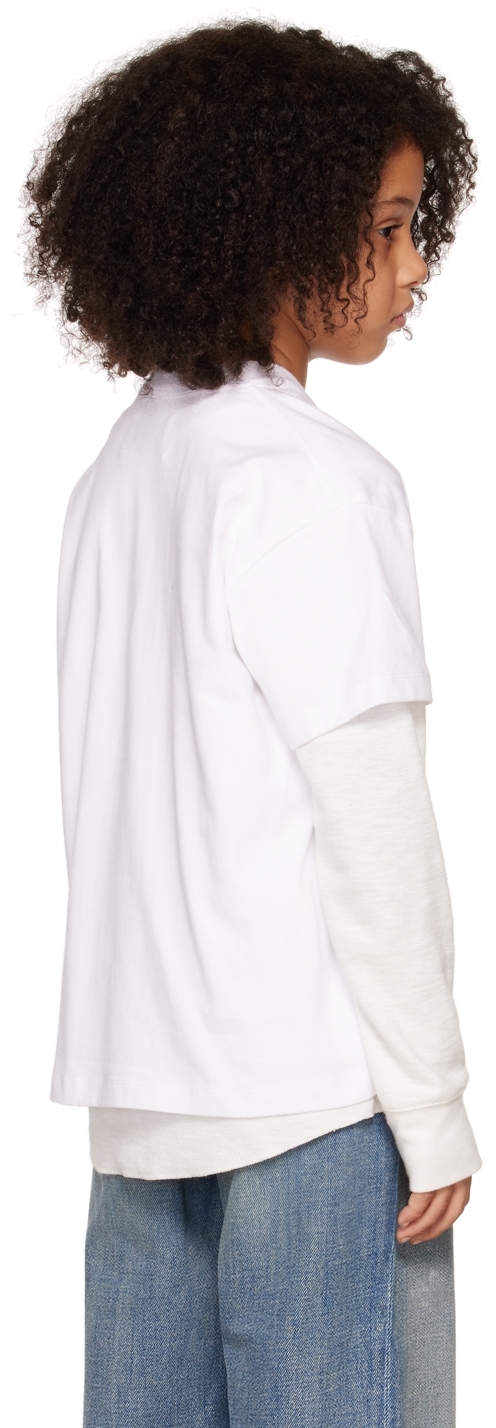 Doublet Ssense Exclusive Kids White 'forever My Scary Friend' T-shirt In White