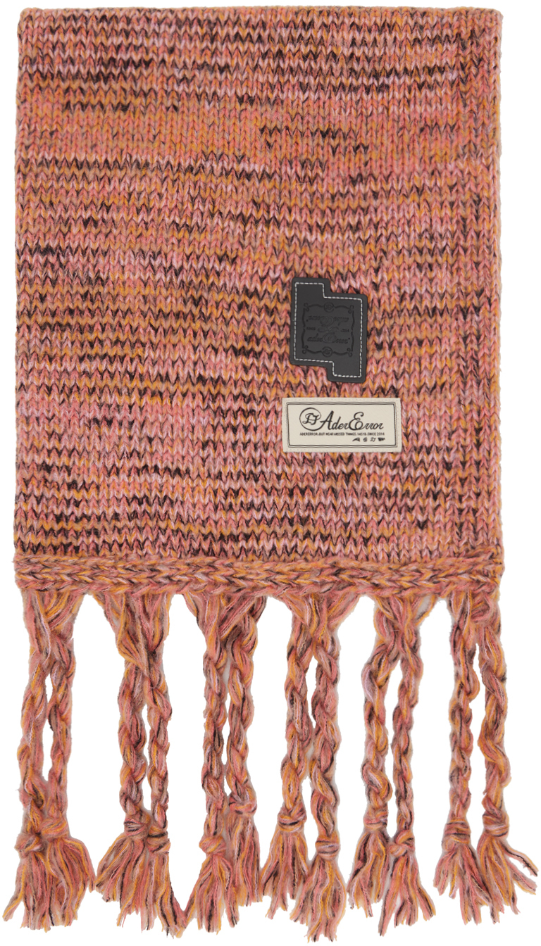 Pink & Orange Muffler 04 Scarf