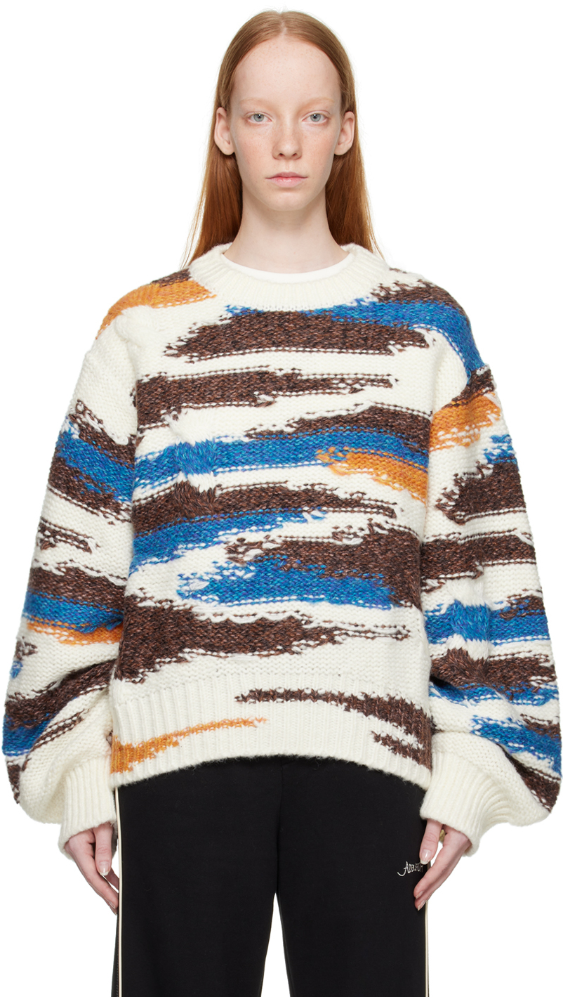 Multicolor Plot Sweater by ADER error on Sale