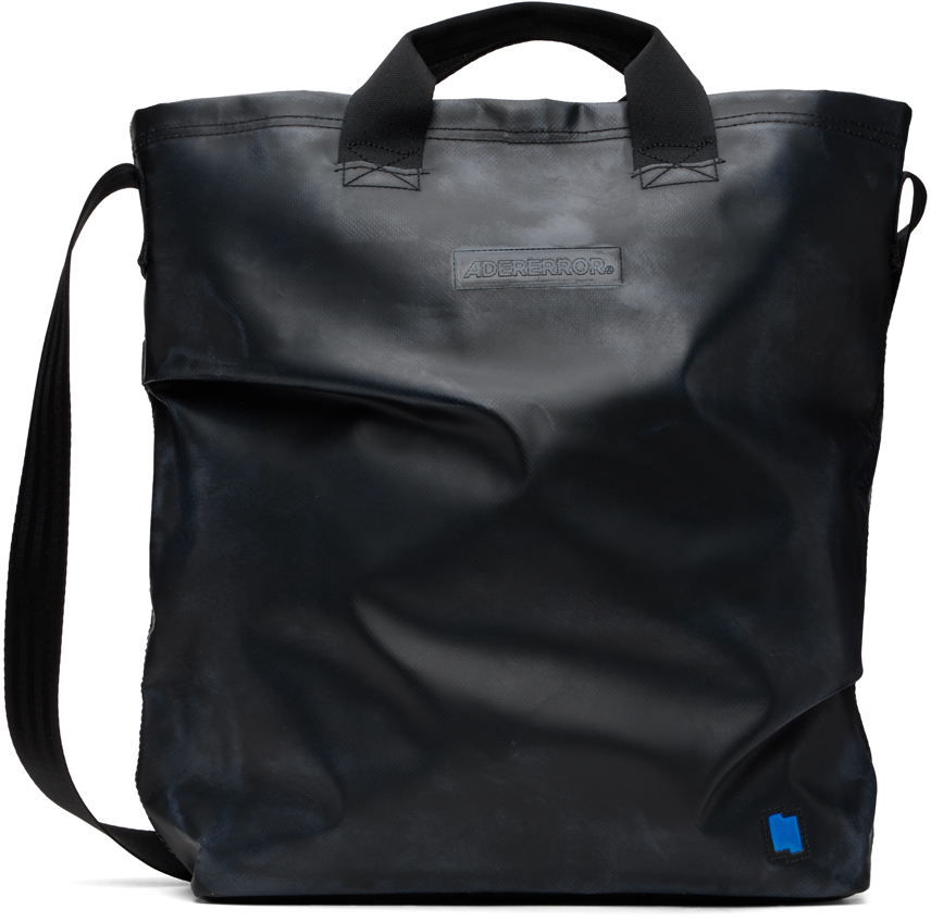 ADER error: Black & Gray Trace Bucket Bag | SSENSE Canada