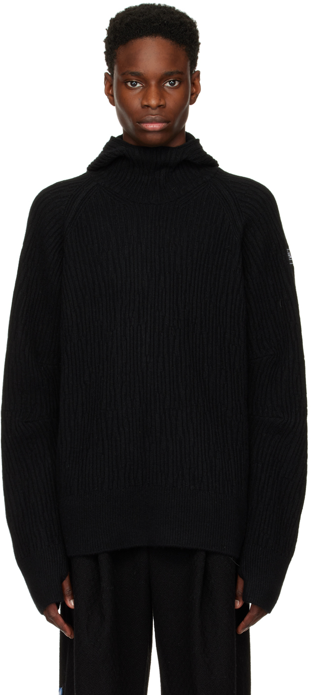 Black Clava Hoodie by ADER error on Sale