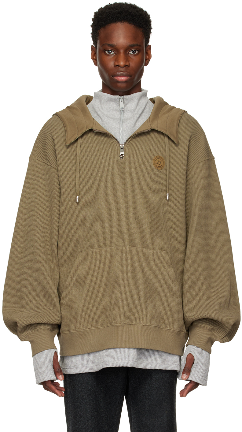 ★ADERERROR★ Speric logo hoodie Brown ADER error Brown Speric Hoodie | Smart Closet