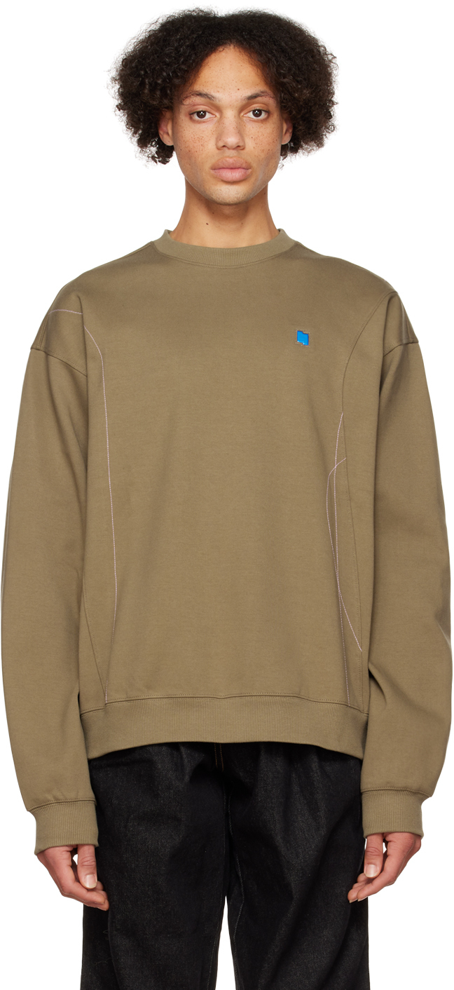 ADER error: Khaki TRS Sweatshirt | SSENSE Canada