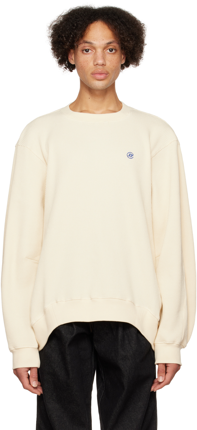 Ader Error Off-white Speric Sweatshirt In Ivory