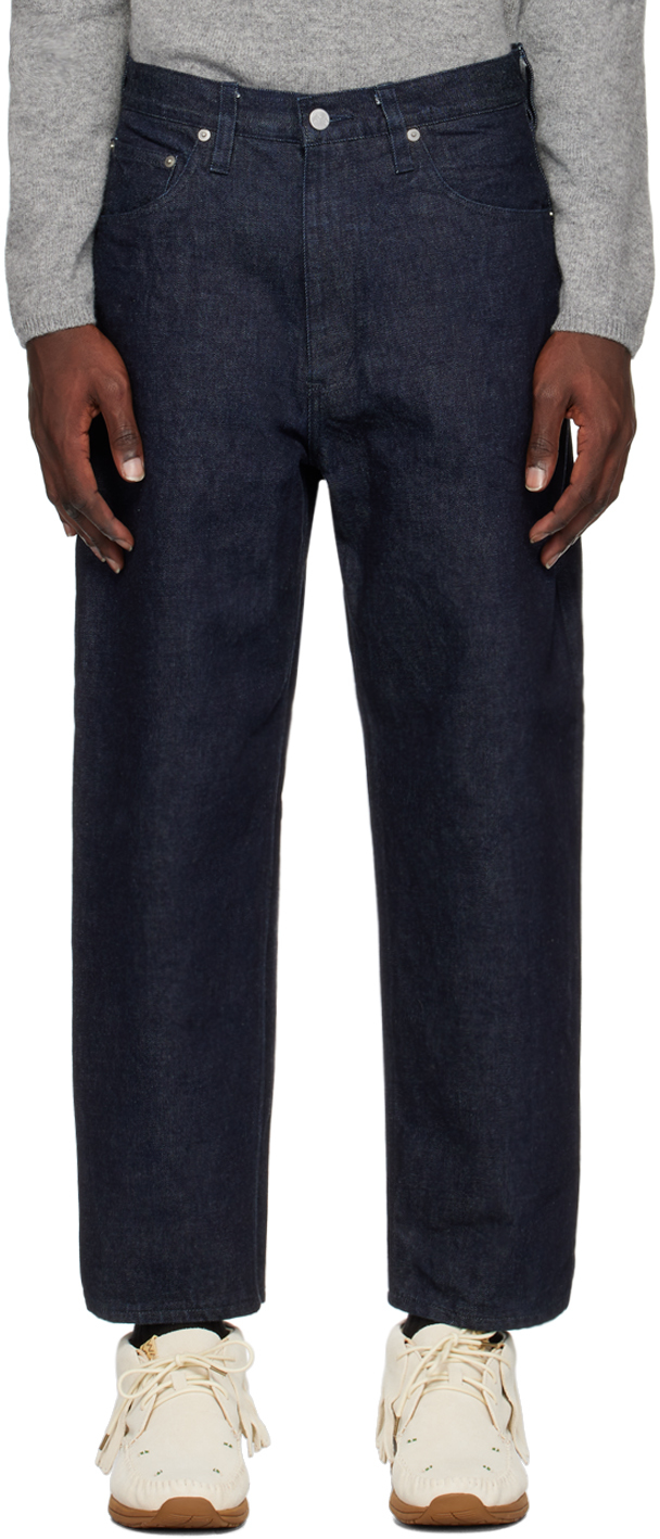 Flagstuff Blue Wide-leg Jeans In Indigo
