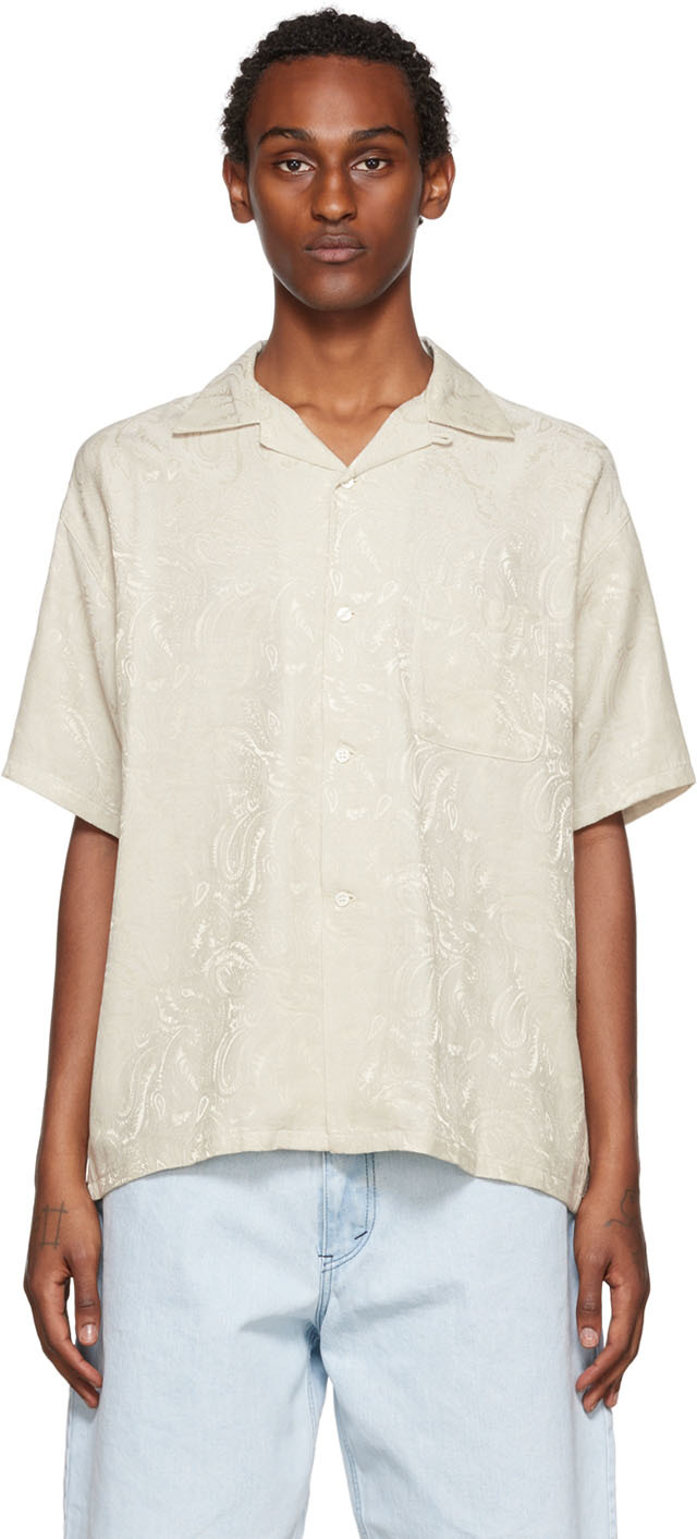 Flagstuff Off-white Original Paisley Shirt In Gray