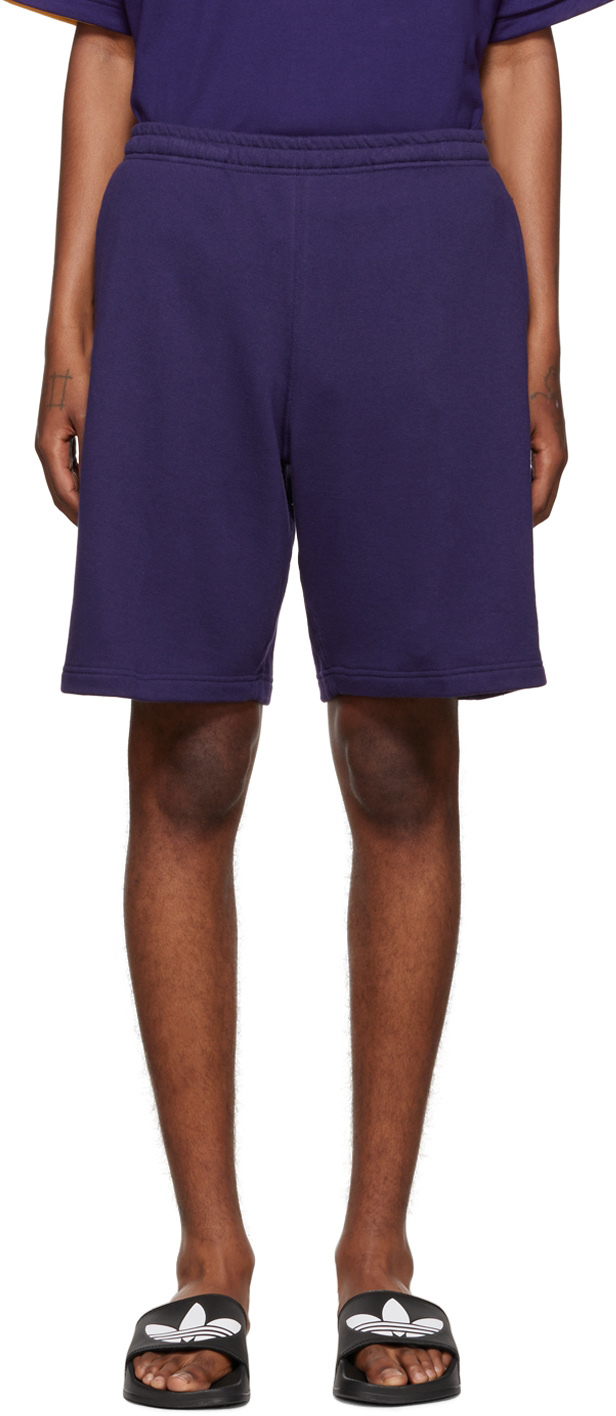 F-LAGSTUF-F Purple Embroidered Shorts