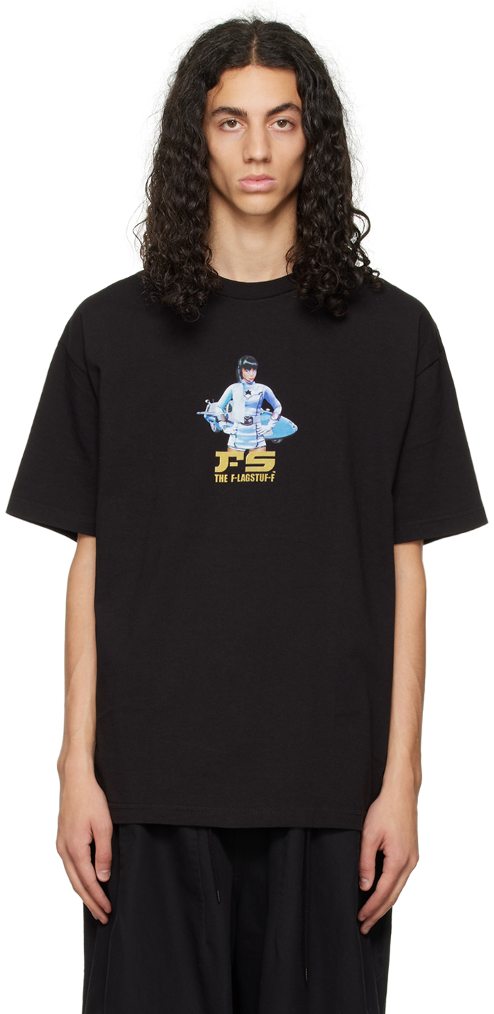F-LAGSTUF-F Black Graphic T-Shirt
