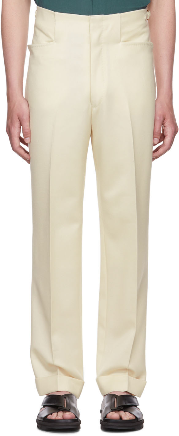 Factor's Off-White Side Tab Trousers