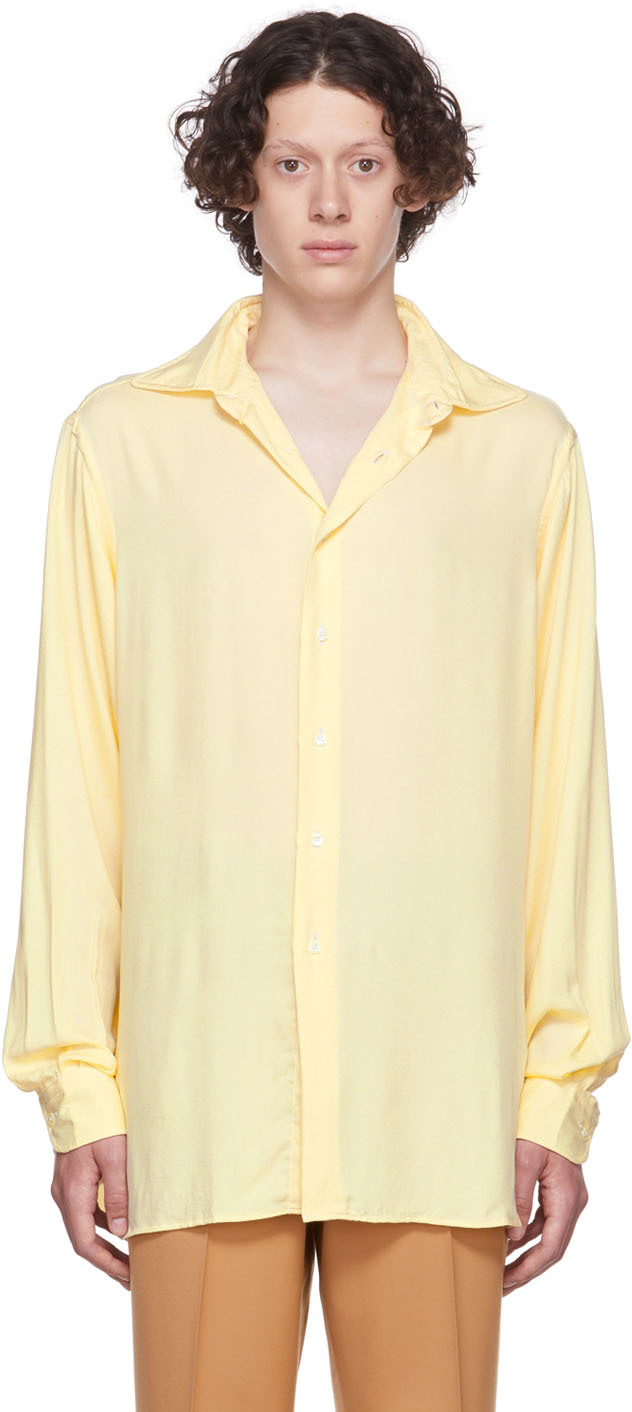 Yellow rayon shirt Outlet