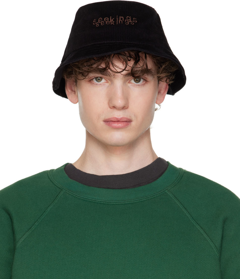 Green Flock Bucket Hat Ssense Uomo Accessori Cappelli e copricapo Cappelli Cappello Bucket 