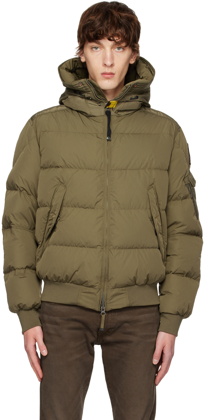 Khaki Wilmont Down Jacket by Parajumpers on Sale