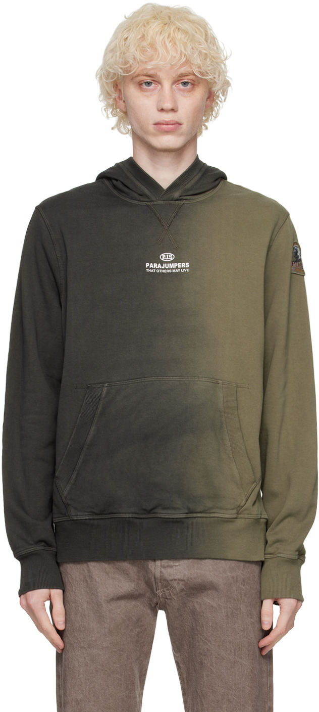 Khaki Titus Hoodie by Parajumpers on Sale