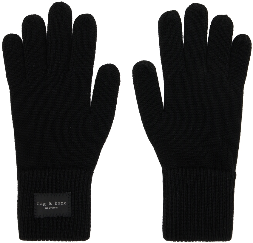 Black Viscose Gloves SSENSE Women Accessories Gloves 