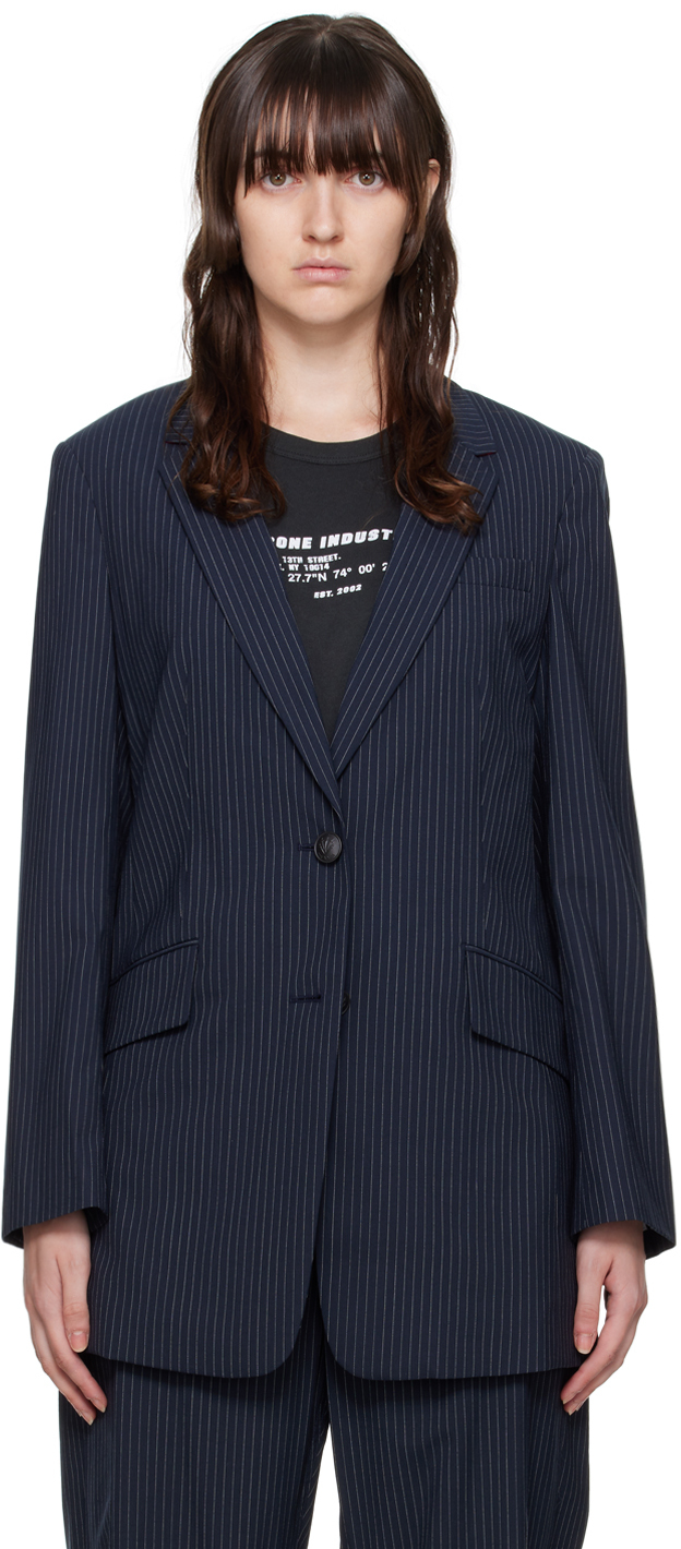 Rag and bone navy blazer best sale