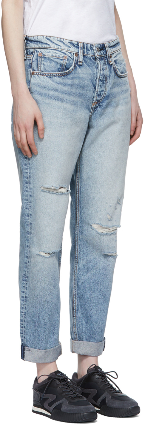 Rag & Bone Blue Rosa Jeans In Danapointh