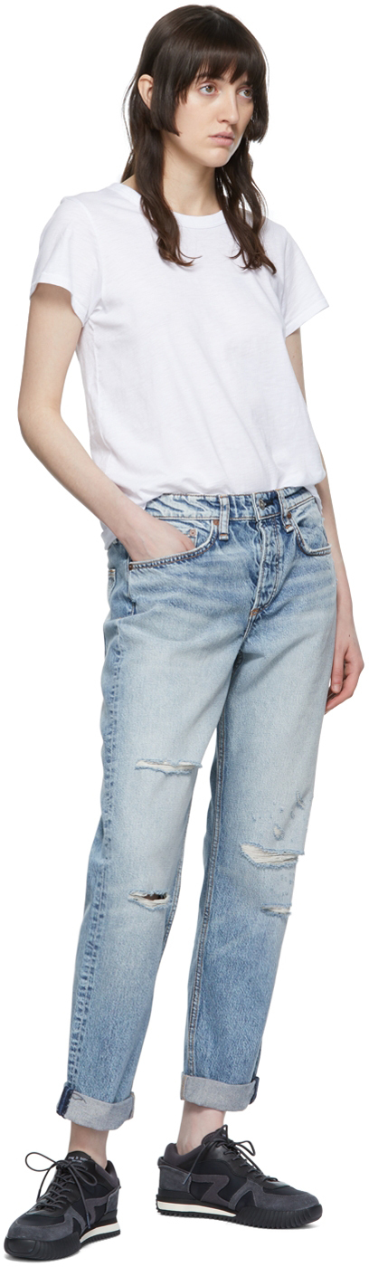Rag & Bone Blue Rosa Jeans In Danapointh