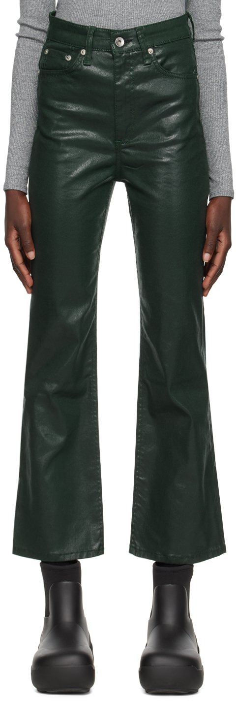 Shop Rag & Bone Green Casey Jeans In Coatpingrv