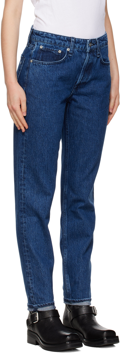 Rag & Bone Blue Rosa Boyfriend Jeans In Gates