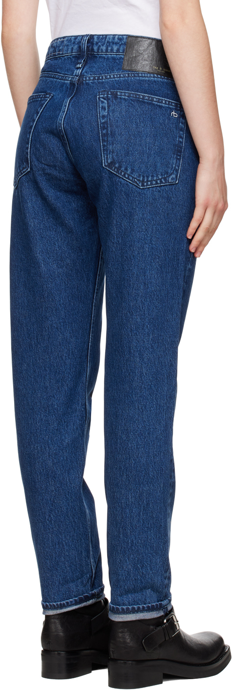Rag & Bone Blue Rosa Boyfriend Jeans In Gates