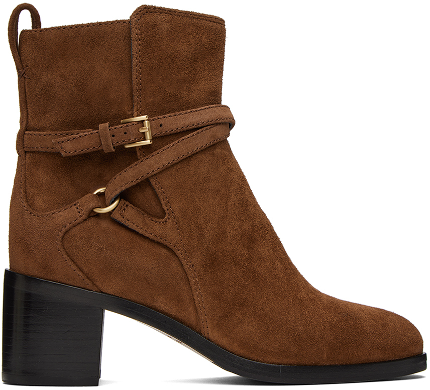 rag & bone Brown Hazel Buckle Boots SSENSE
