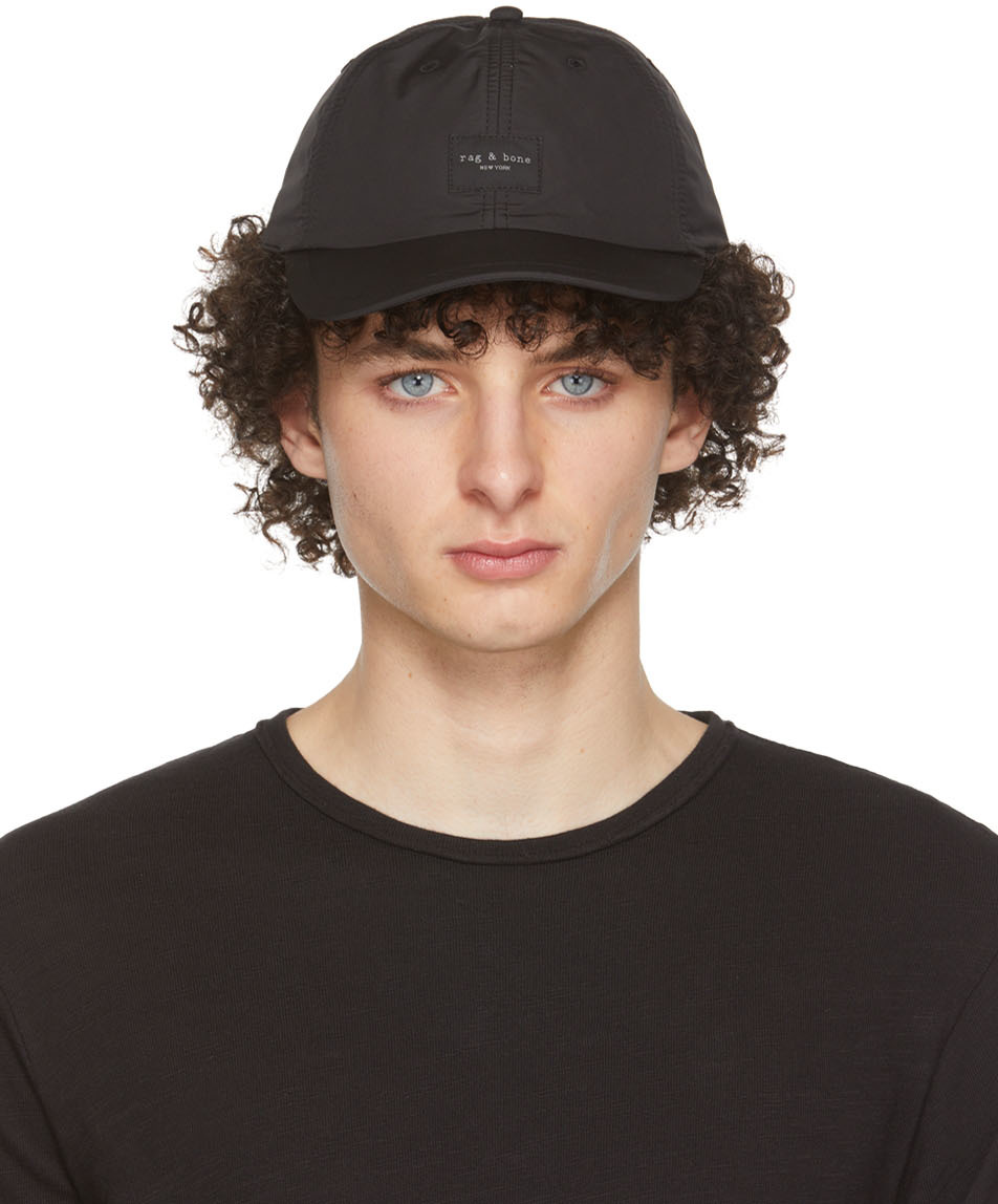 rag & bone: Black Addison Cap | SSENSE Canada