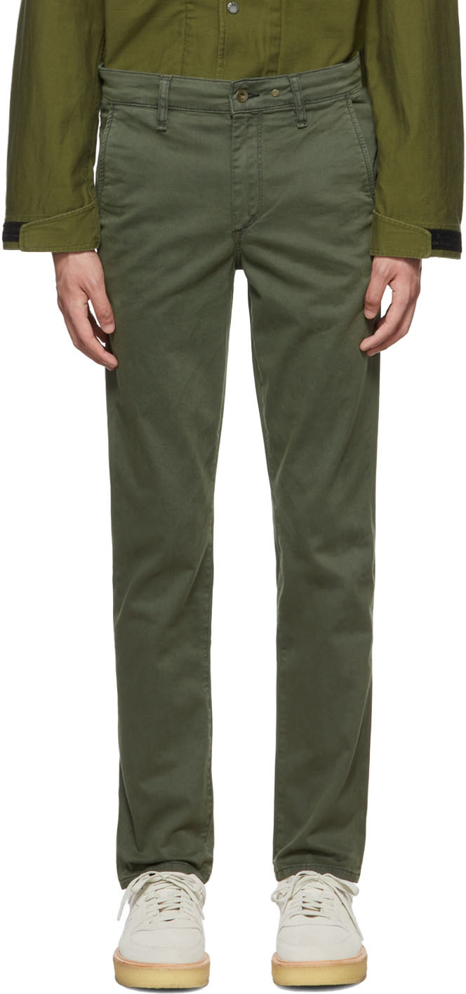 Green Fit 2 Chino Trousers SSENSE Men Clothing Pants Chinos 