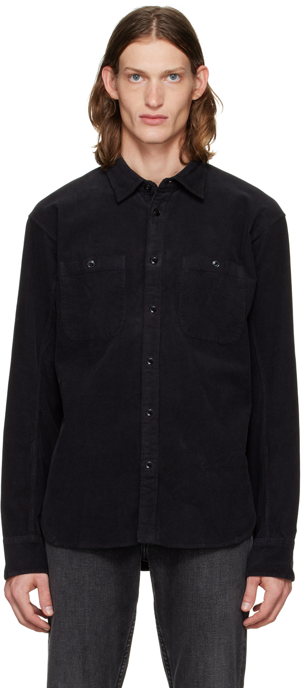 Black Gus Shirt by rag & bone on Sale