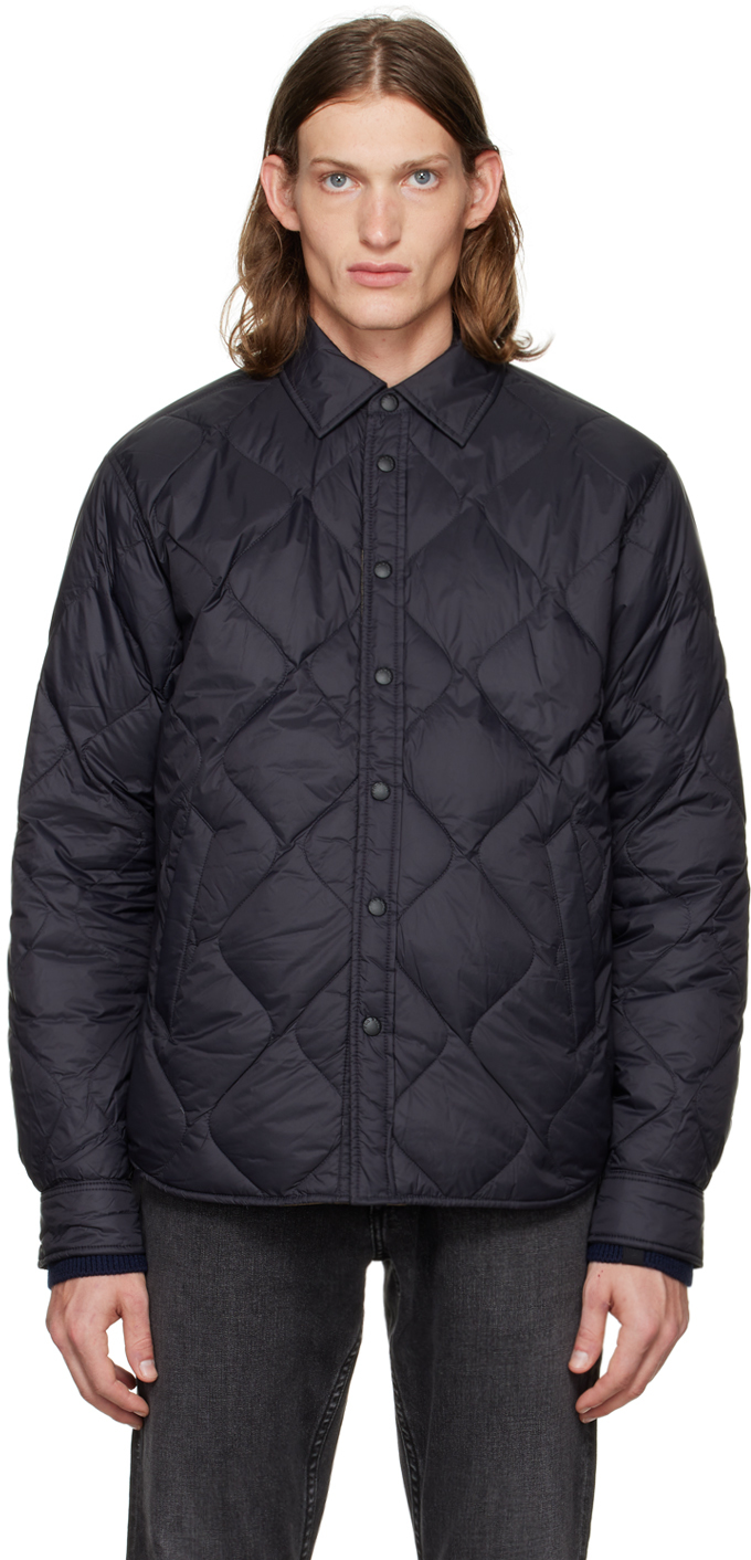 Rag & Bone Dane Quilted Shell Down Overshirt In Black