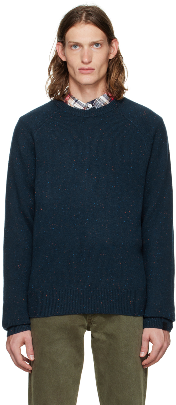 Rag & Bone Navy Harlow Sweater In Navymult