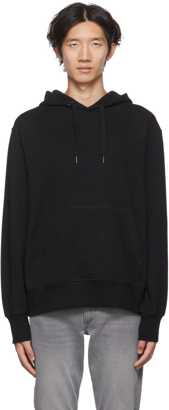 rag & bone: Black Damon Flame Hoodie | SSENSE