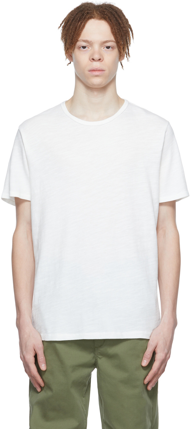 rag & bone White Cotton T-Shirt