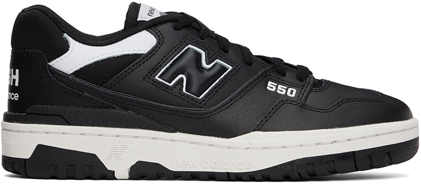 Black New Balance Edition BB550 Sneakers by Comme des Garçons