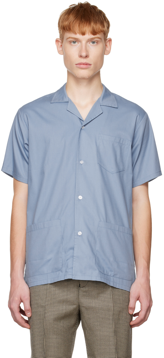 Blue Traveler Shirt by Bather on Sale