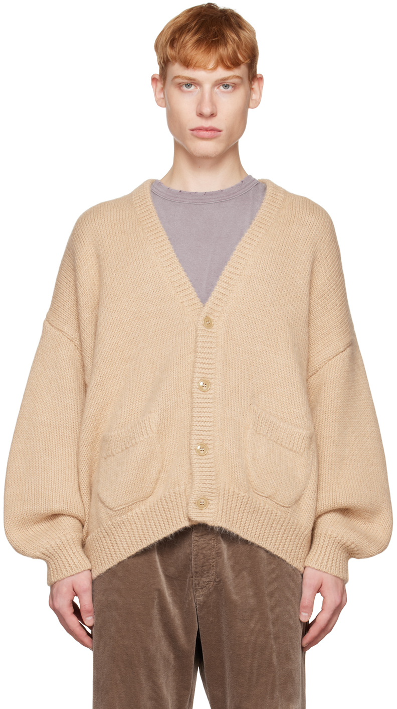 Beige Alpaca Cardigan