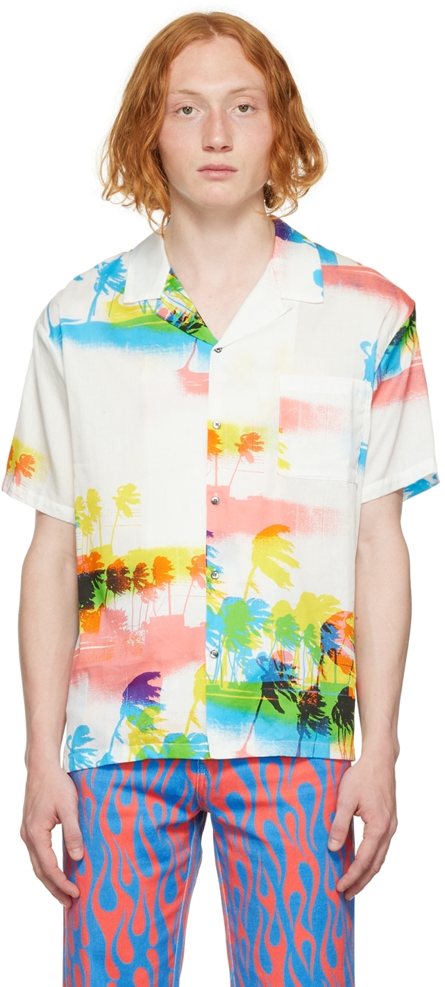 Double Rainbouu Multicolor Tropical Shirt