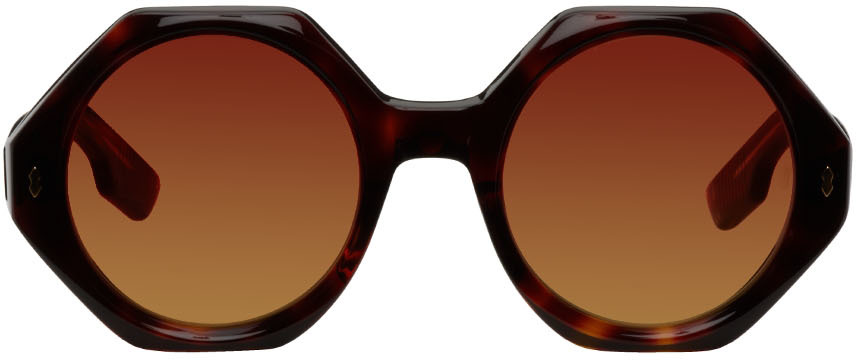 JACQUES MARIE MAGE: Lunettes de soleil Pennylane écailles de tortue