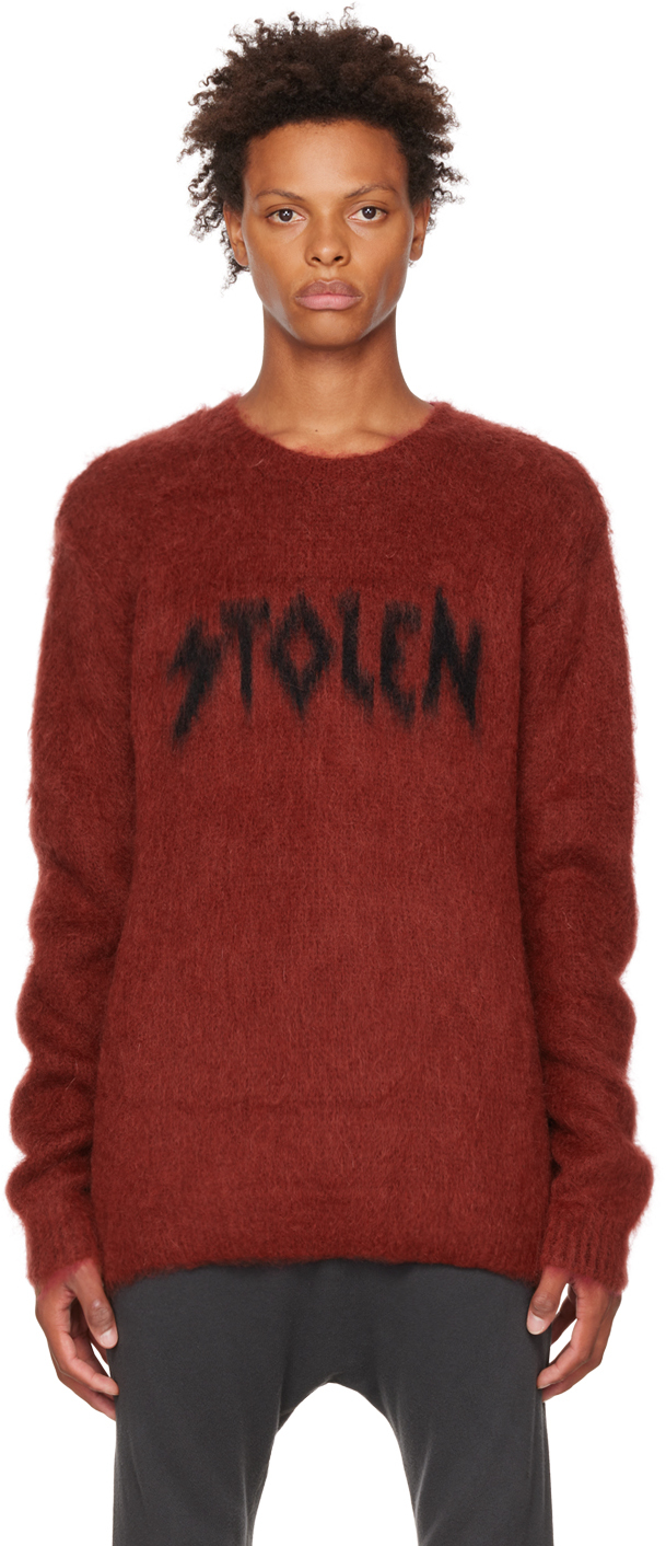 Red Dark Metal Sweater