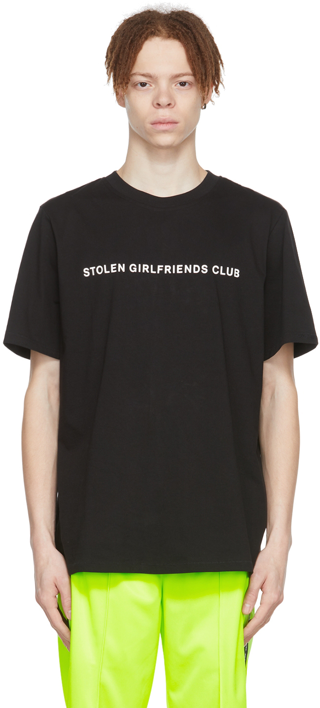 STOLEN GIRLFRIENDS CLUB BLACK ORGANIC COTTON T-SHIRT