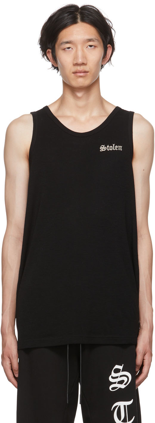 Black Base Layer Tank Top