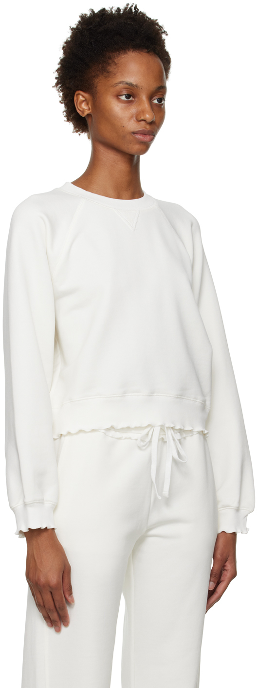 Shop Filippa K White Raglan Sweatshirt In White Chal 8998